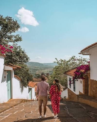 Calle de las Novias (o de las Postales) en Barichara